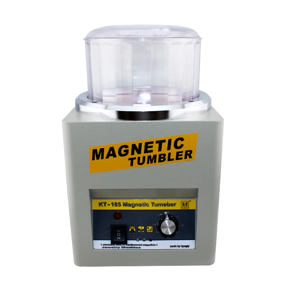 KT185 Magnetic Tumbler Jewelry Polisher Finisher Machine Equipment Polishing Machine gold sliver platinum deburring Jewelry Tool