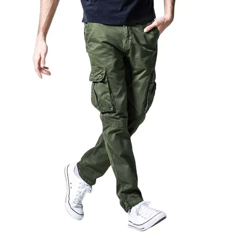 Модные свободные мешковатые брюки карго мужские повседневные хлопковые с