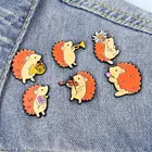 TURELOVE, эмалированная брошь в виде ежика, заколка в виде скрипки, суона, брошь в стиле ретро, ювелирные изделия, Подарочная брошь для детей, женские модные аксессуары