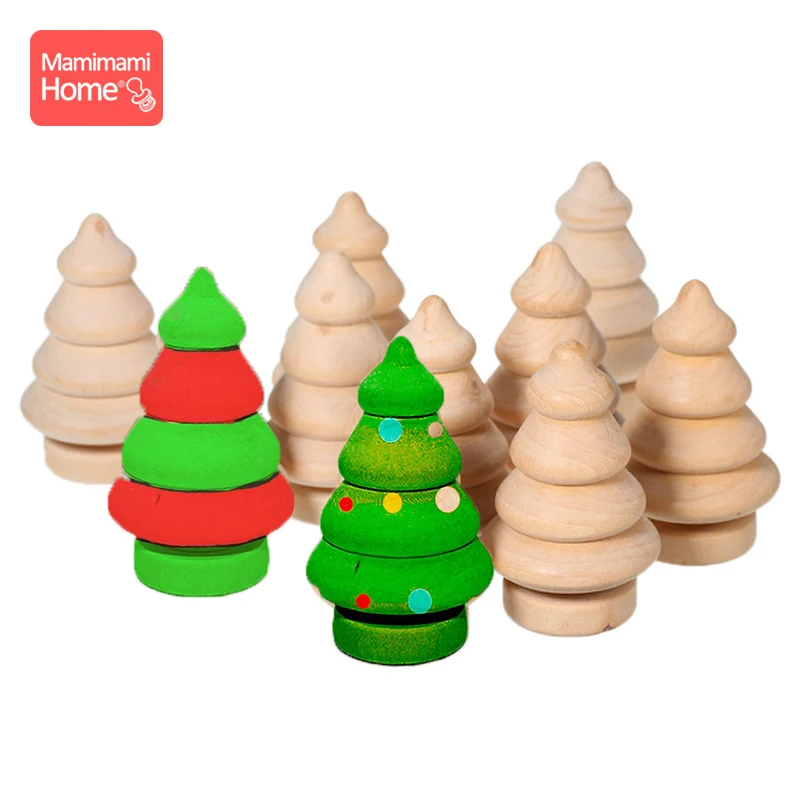 20 шт./лот деревянные игрушки для кукол Рождественская елка сосновые конусы