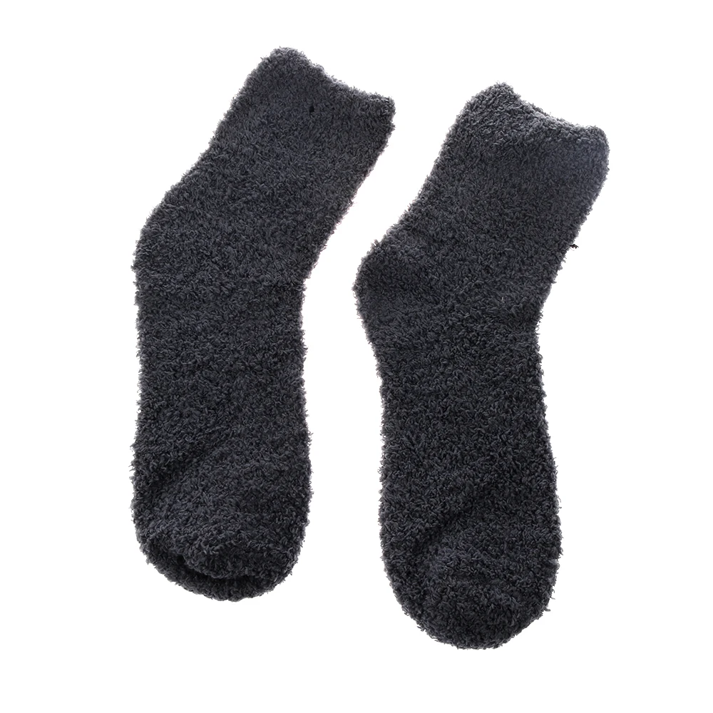 Невероятно уютные кашемировые носки зимние теплые коралловые бархатные для сна