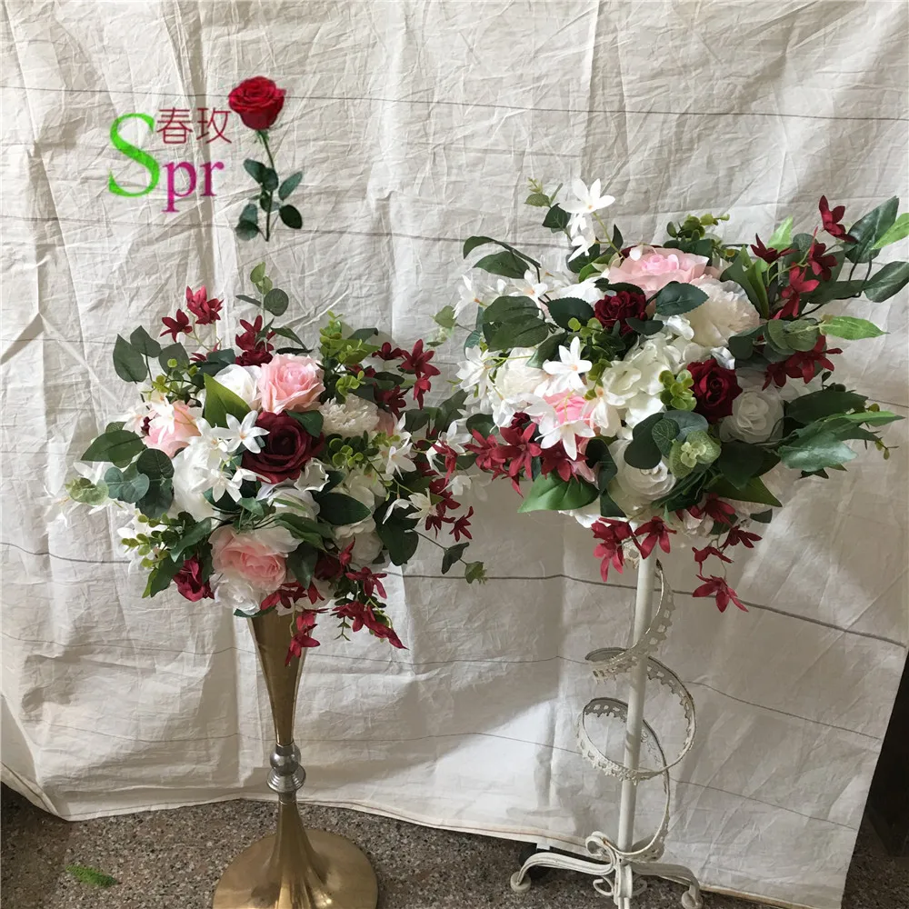 

SPR 10pcs/lot Free shipping artifical flower ball centerpieces for wedding table flower ball