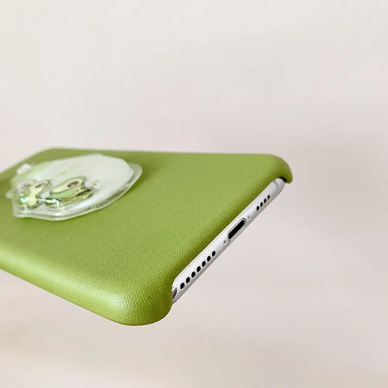 Милый чехол для телефона из искусственной кожи с фруктовым узором iPhone 6 6s 7 8 Plus X Xs