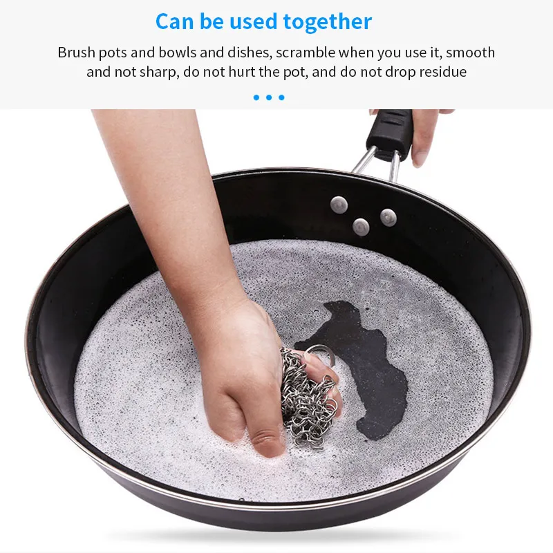 4 дюйма чугун очиститель Кухня ржавый горшок кастрюли поломоечная машина Сталь