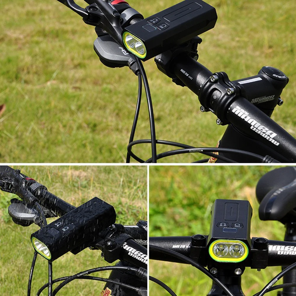 

Bicycle Light Rechargeable Bike Light Aluminum Alloy MTB Bicycle Front Back Rear Taillight Cycling Safety Warning Flashlight