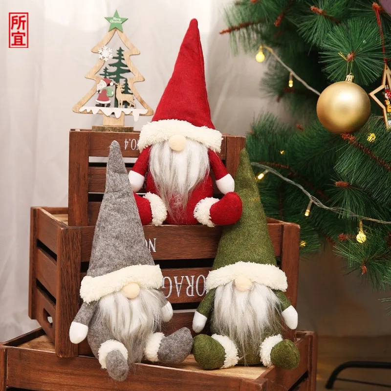 

2022 Christmas Decorations Faceless Old Man Dolls Window Home Decorative Doll Decore
