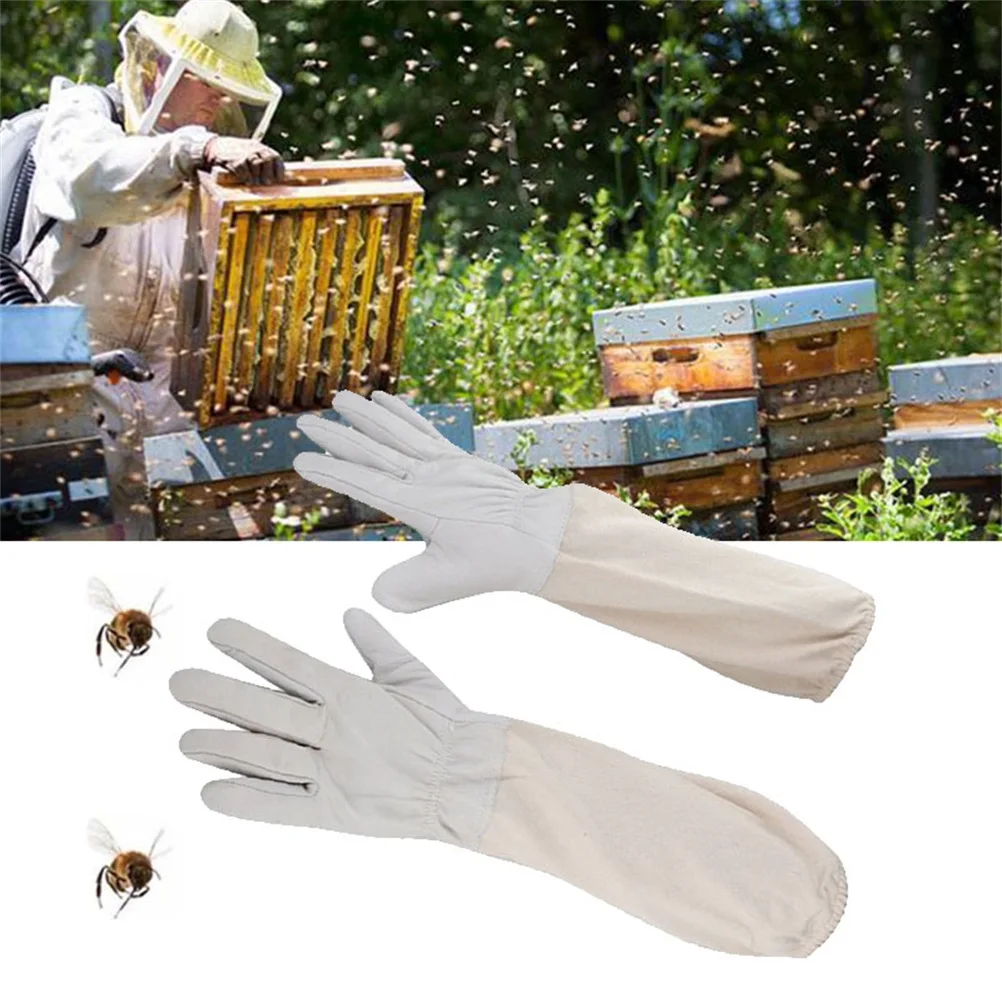 1 пара аксессуаров для пчеловодства перчатки из овчины дышащий материал