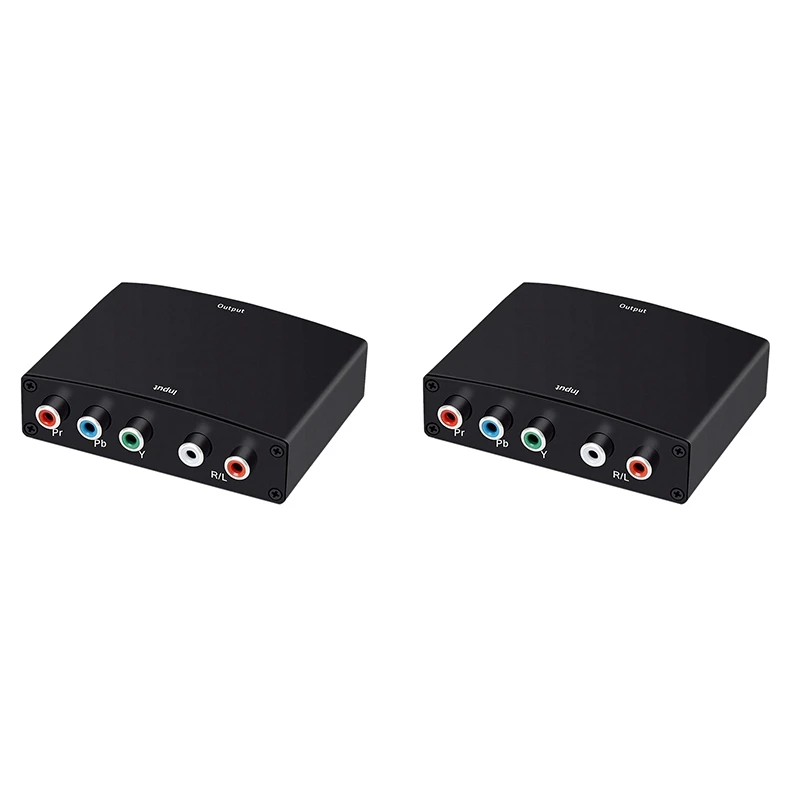 YPbPr к HDMI адаптеру 5RCA RGB L/R 1080P для DVD PSP HDTV |