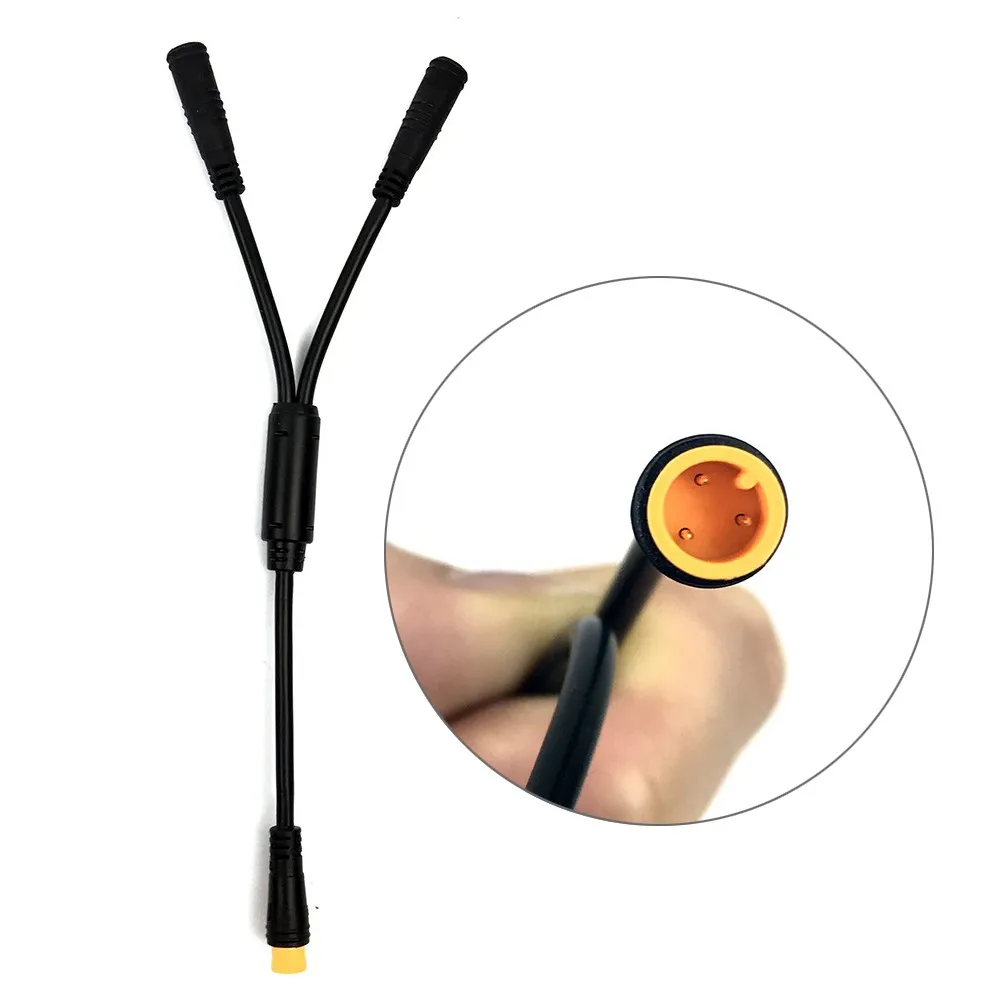 1 Pc Electric Bike Y-SPLITTER 1T2 Cable For Gear Sensor Bafang Brake Lever BBS01 BBS02B BBSHD Electric Bicycle Parts Accessories