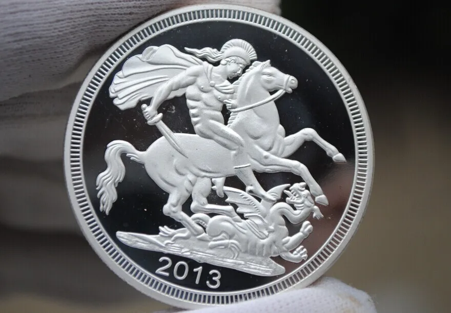 2013 меч лошади Великобритания и Северная Ирландия металлическая монета памятная