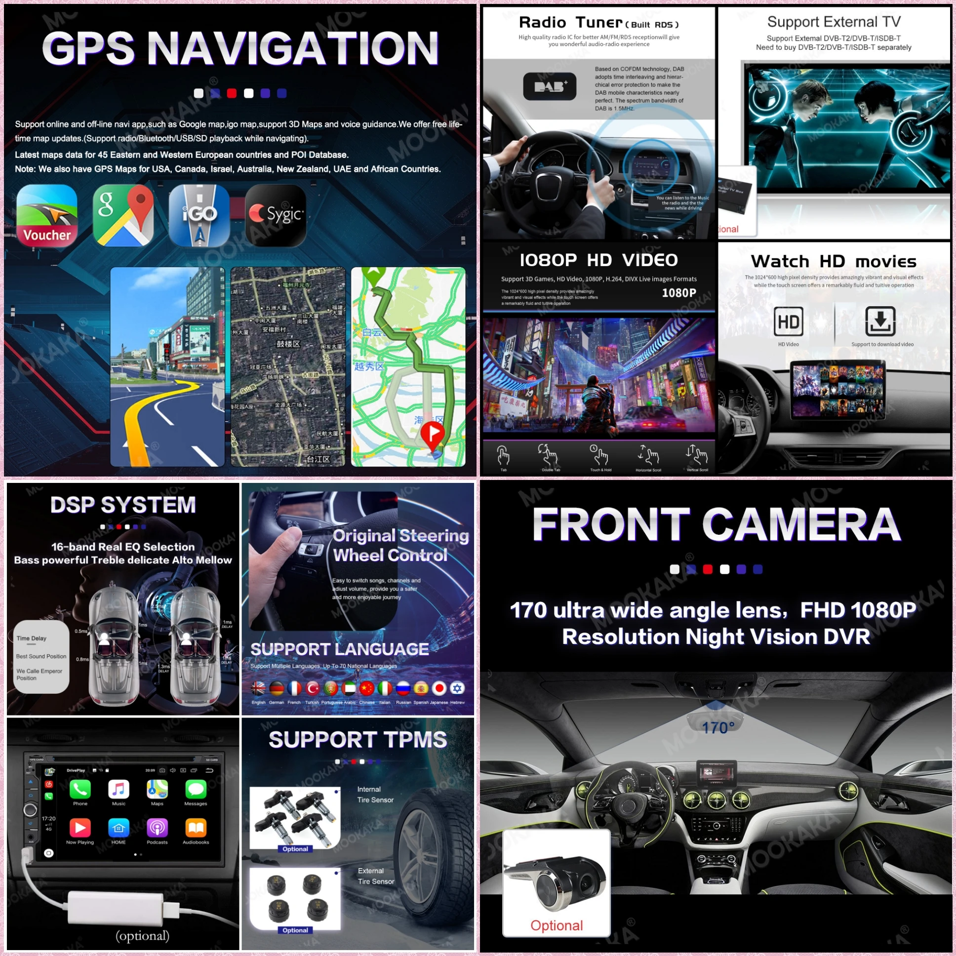 Автомобильный GPS навигатор Android 10 0 4 + 64 ГБ для Opel Vauxhall Holden Astra J 2010 2013 мультимедийный