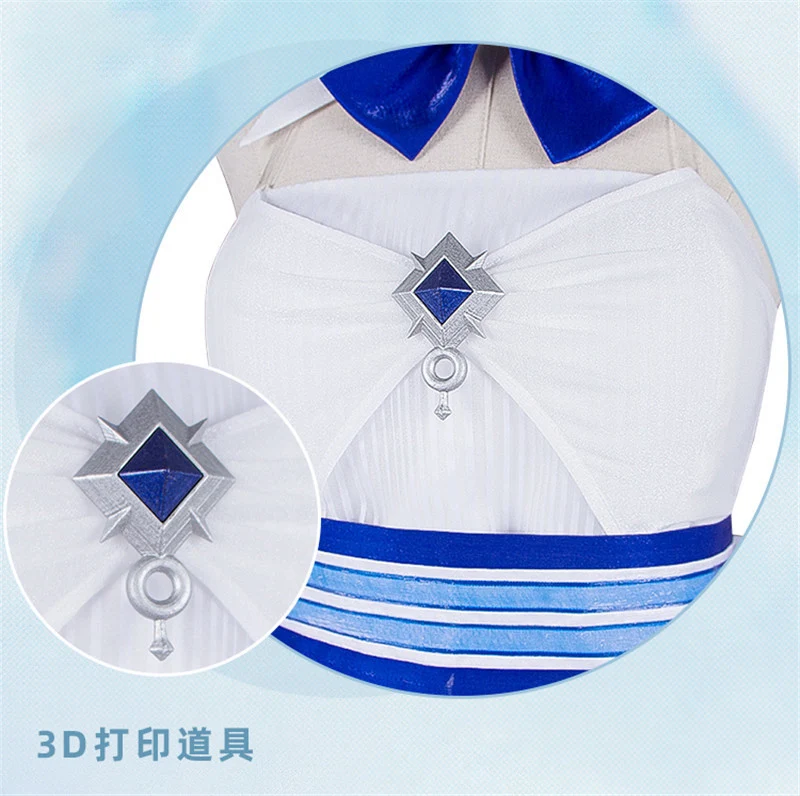 

Game Azur Lane Cosplay Costume USS Laffey Wedding Dress White Rabbit Sexy Cute Dress Full Set Wig Hair Women Girls Party Clothes