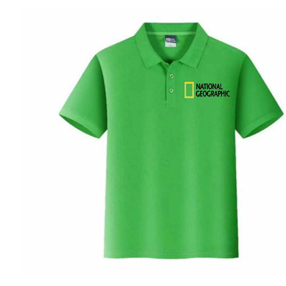 

2022 New Summer National Geographic Printing Men's XL Short Sleeve Men's Brand Casual Fashion Business Couple Wear S-4XL