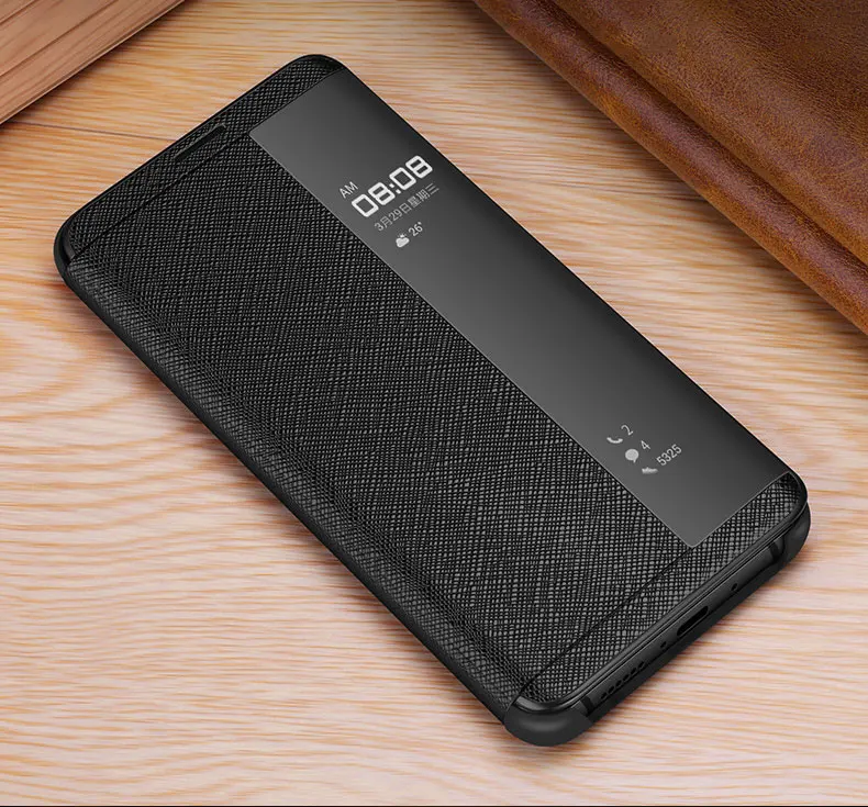 Для Porsche дизайн huawei mate RS чехол Роскошный кожаный Смарт флип-чехол с окошком для просмотра полная защита бизнес-mate RS чехол для телефона