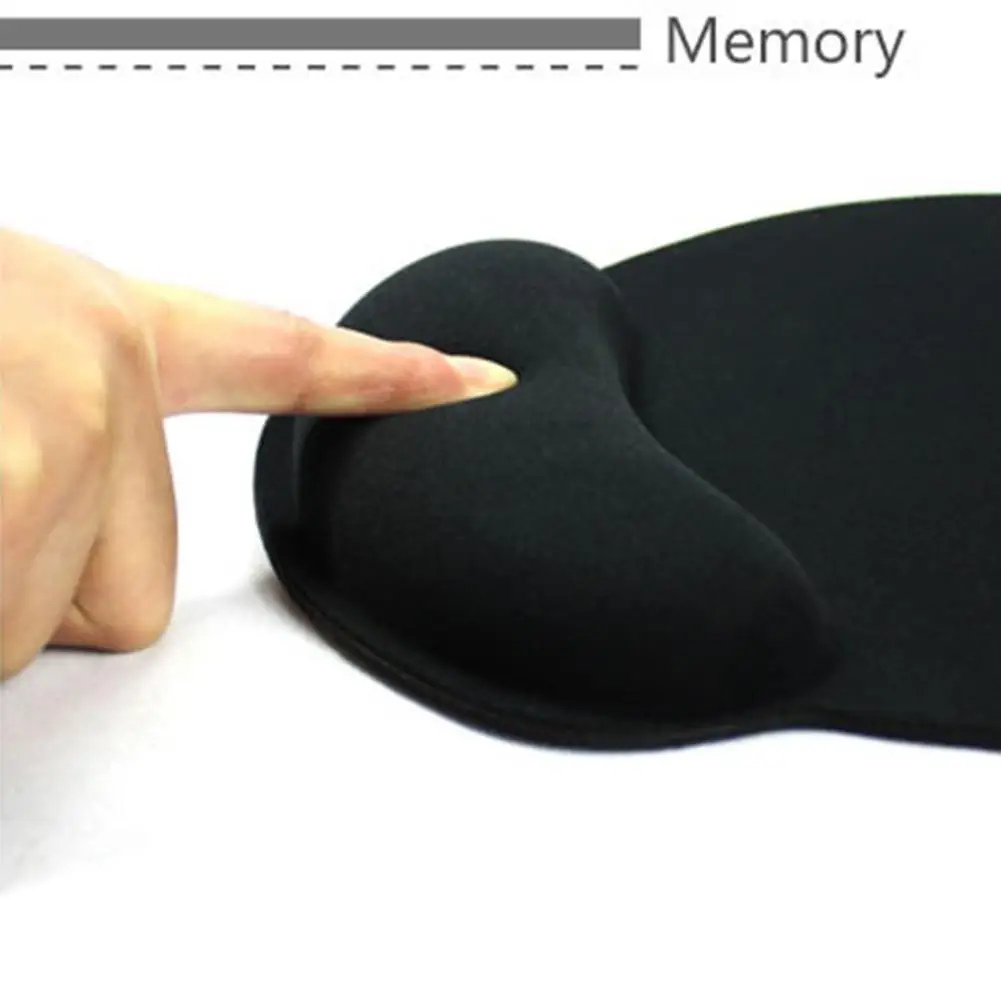 

10-дюймовый коврик для мыши, подставка для запястья, коврик для мыши с эффектом памяти, нескользящий, не скользящий, не очищающий коврик для м...