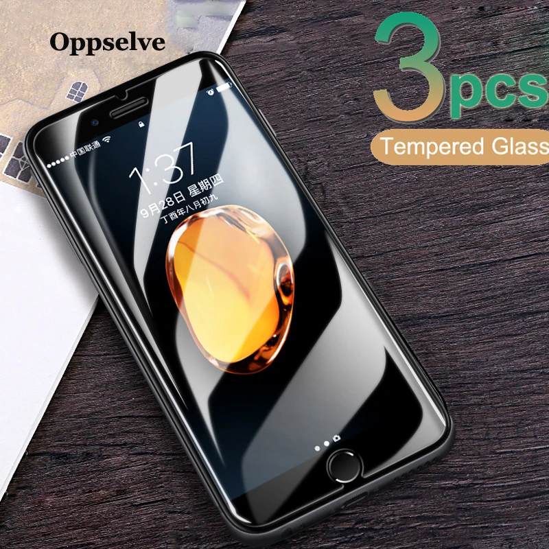 Закаленное стекло для iPhone 7 8 6S Plus SE 2020 Защитное экрана 12 Mini 11 Pro Max X XS XR защитное 3
