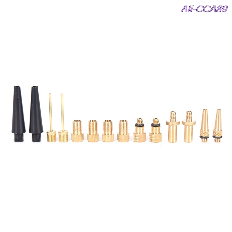 

14 шт. преобразующие сопла для велосипедного клапана Преста в Schrader, адаптер клапана SV AV DV, иглы для велосипедного насоса, преобразователь для ...