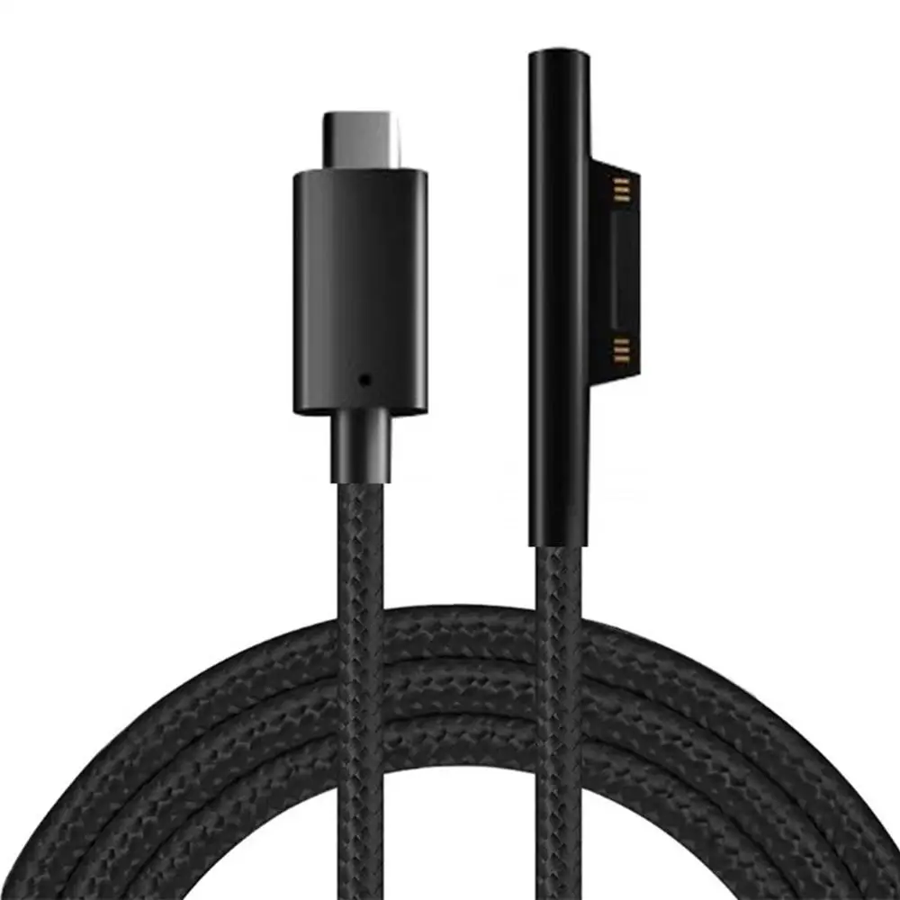 Зарядное устройство Besegad USB Type-C 1 5 м 15 В Кабель-адаптер для зарядки Microsoft Surface Pro 6 4 3