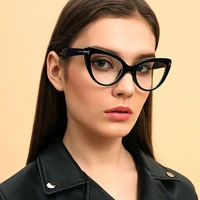 high quality transparent women cat eye eyeglasses frame women men optical glasse frame computer blue light blocking glasses