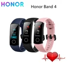 Смарт-браслет Honor Band 4, 0,95 дюйма, цветной сенсорный Amoled дисплей для плавания, пульсометр, монитор сна