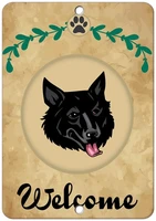 welcome mudi dog label vinyl decal sticker kit osha safety label compliance signs 8