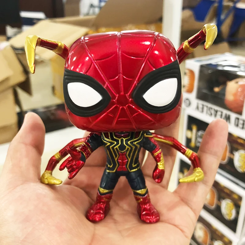 marvel avengers iron spider spiderman vinyl figure collection model toys with bobble head free global shipping