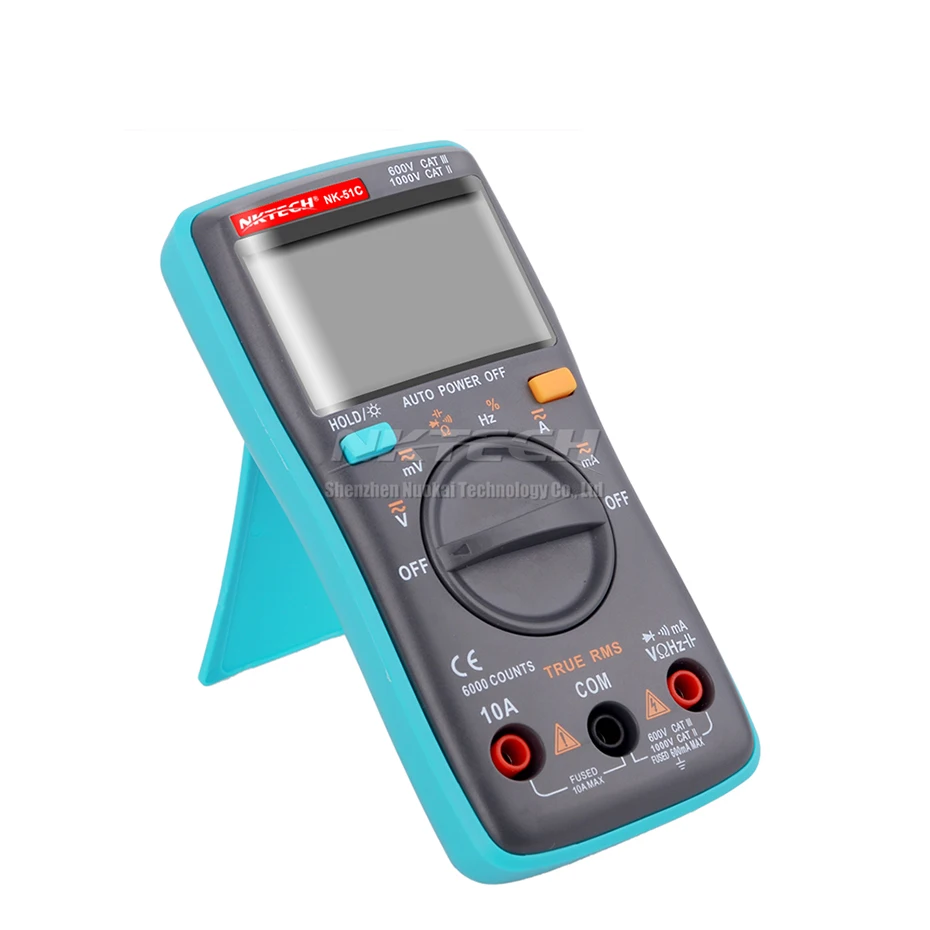 NKTECH Цифровой мультиметр карман NK-51A NK-51B NK-51C NK-51D истинного среднеквадратичного значения переменного тока Амперметр Вольтметр переменного тока постоянного тока Гц Ом Температура Электрический тестер