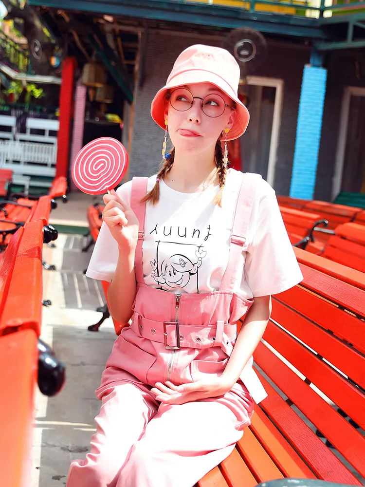 Комбинезон женский летний без рукавов пикантный свободный ромпер с ремнем брюки