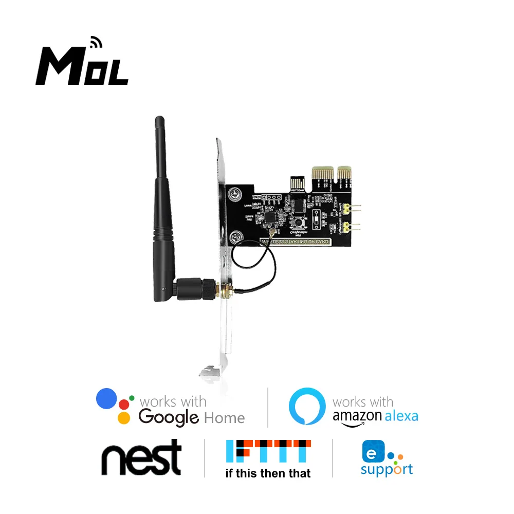 Беспроводной умный переключатель eWeLink Настольный модуль переключения Wi-Fi Mini PCI-e
