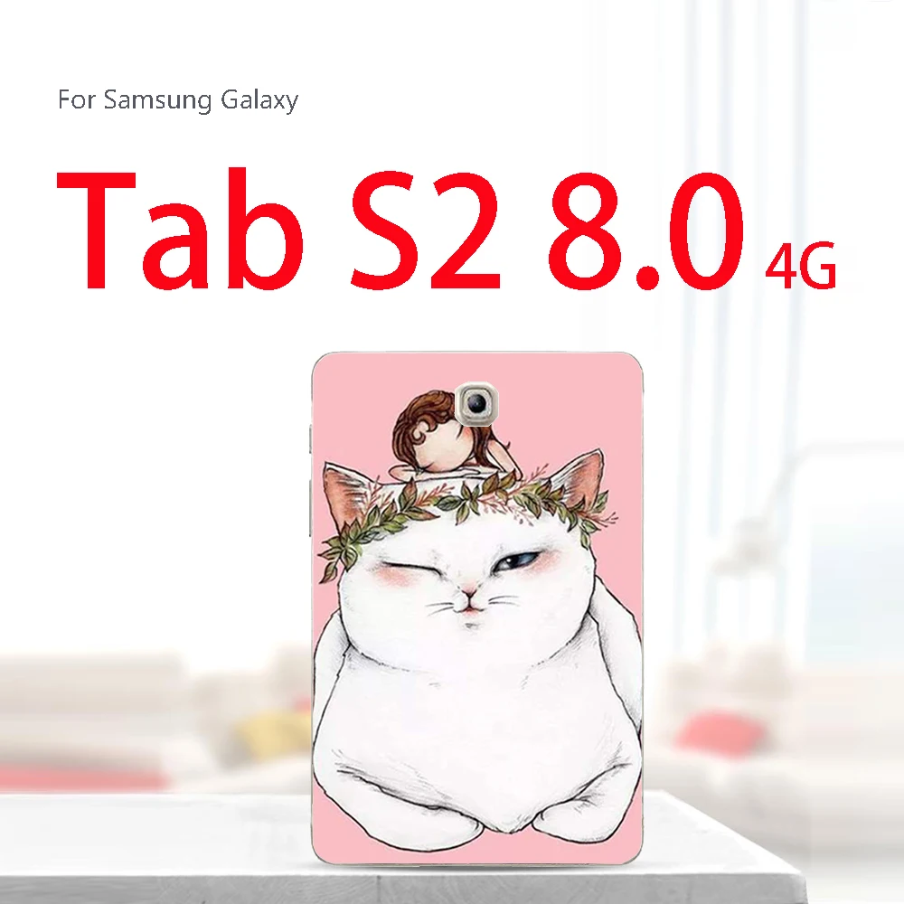 T715-baimaonvhai Краски планшетный чехол для Samsung Galaxy Tab S2 8,0 4G SM-T715C T719 SM-T710 Tab A 8,0 SM-T350 SM-T350X Tab3 8,0 SM-T310 T311 чехол - Цвет: T715-baimaonvhai
