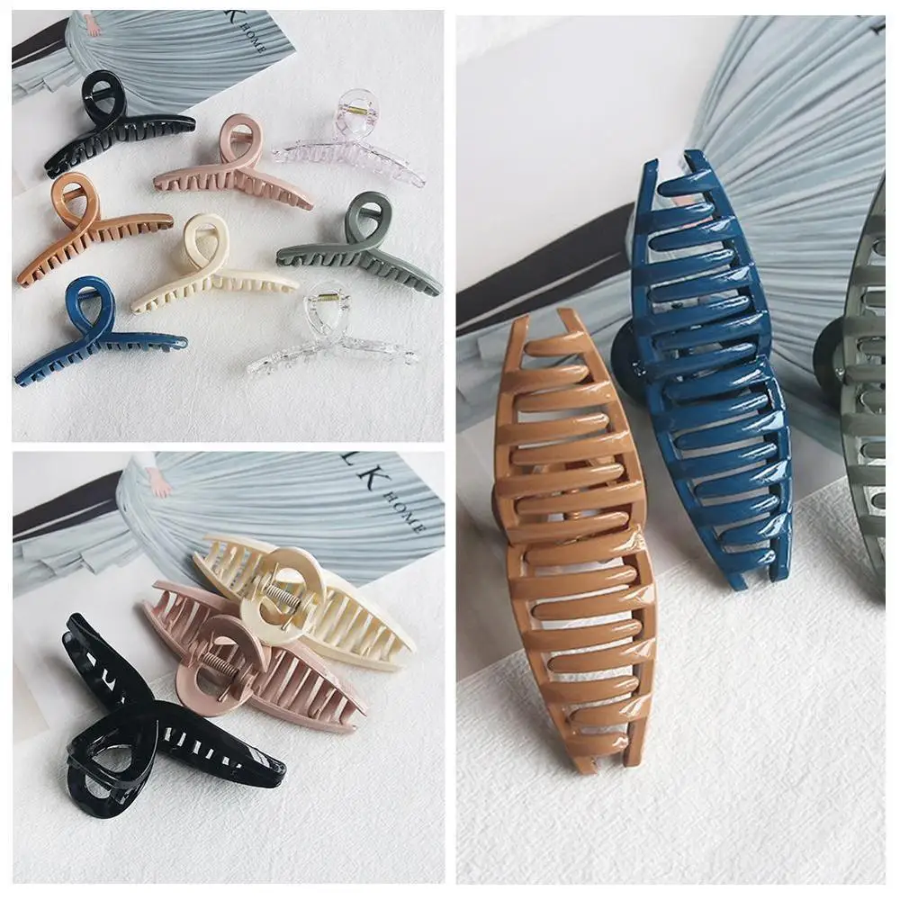 Акриловые прозрачные крестообразные женские заколки Morandi с большой задней