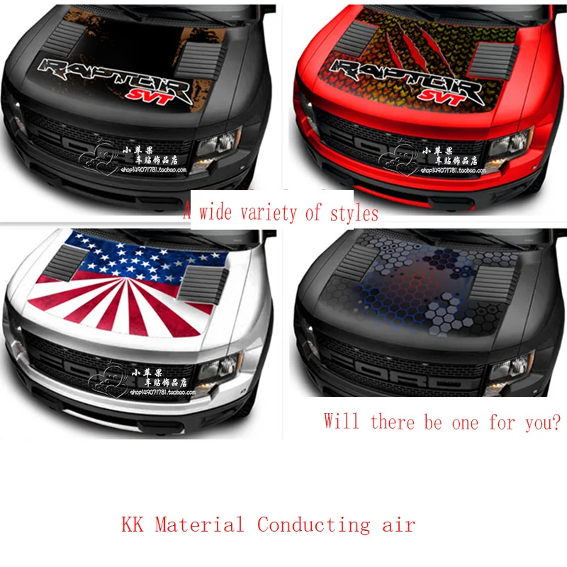 Car Sticker Modification Decorative Hood Applique Vinyl Decal For Ford F150 Raptor Head Styling | Автомобили и мотоциклы