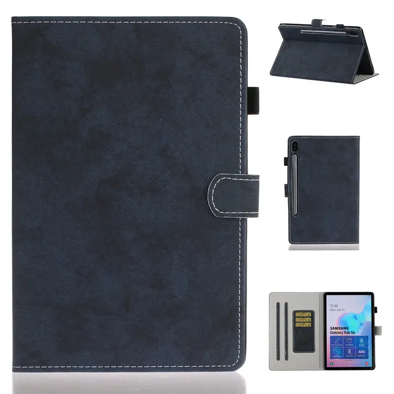 Чехол для Samsung Galaxy Tab S6 10,5 SM-T860 SM-T865 T860 10," чехол Funda чехол для планшета подставка оболочка Капа+ пленка+ ручка
