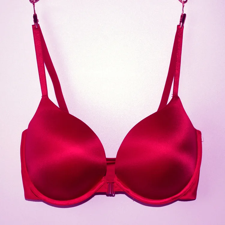Сексуальный бюстгальтер с большой чашкой и застежкой спереди бесшовный на