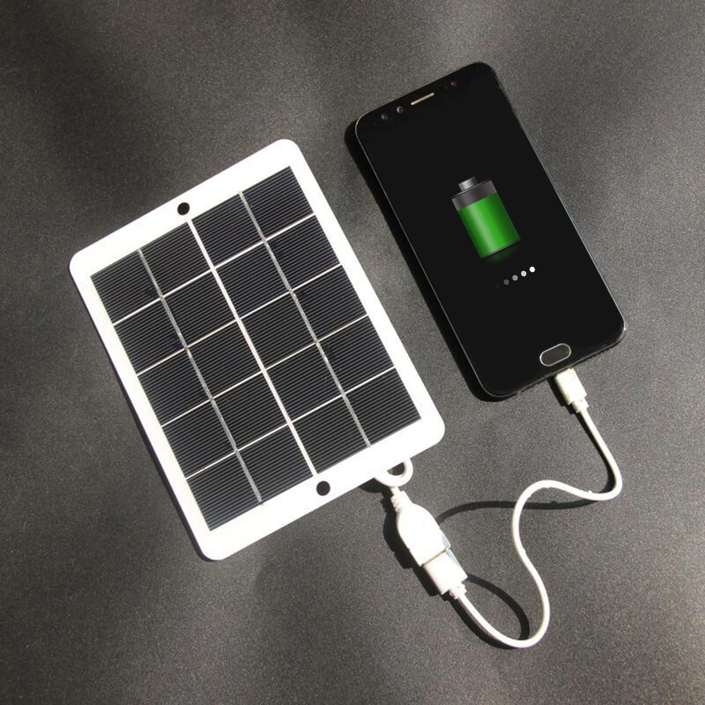 3W 5V USB Solar Panel for Mobile Phone Charger Generator Power Bank Outdoor iPad Field Charging Tools | Электроника