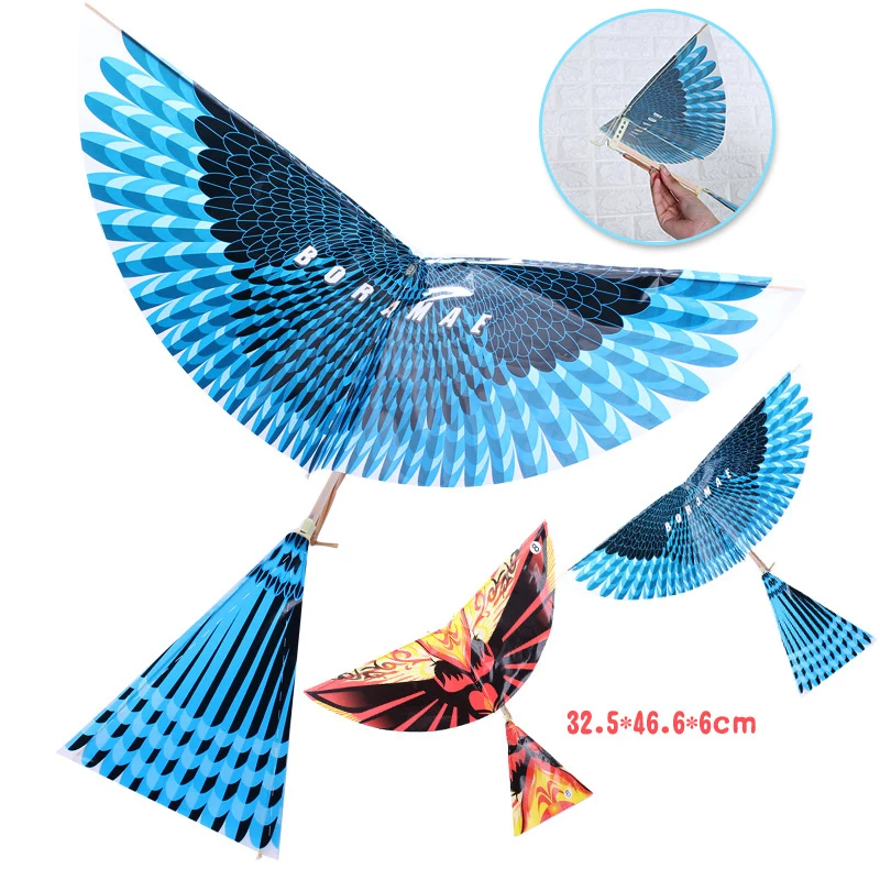 

Elastic Rubber Band Powered Flying Birds Kite Kids Interactive Toy Gift Outdoor Fun & Sports Flying Bird Kites Dropshipping