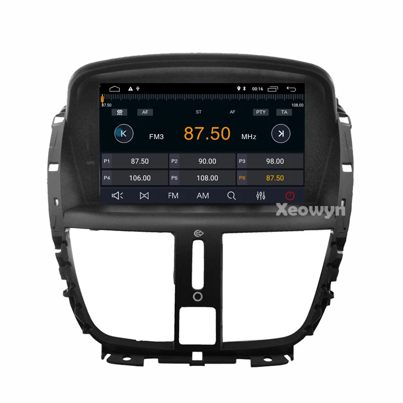 Автомобильный dvd плеер на Android 10 для Peugeot 207 2007 2014 gps навигация радио стерео Bluetooth USB