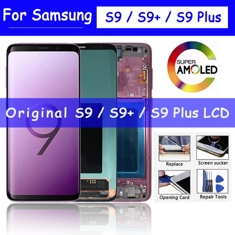 100% Новый оригинальный Super AMOLED дисплей для SAMSUNG Galaxy S9 ЖК-дисплей сенсорный экран