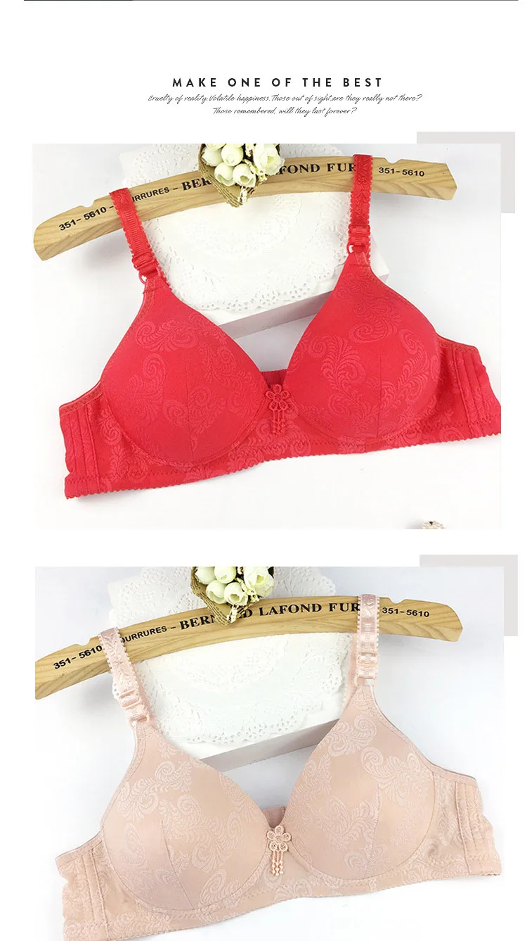 Women Soft Lingerie Plus Size Women Full Cup Wireless Bras Sexy Women Push Up Bra Wire Free solid 0448