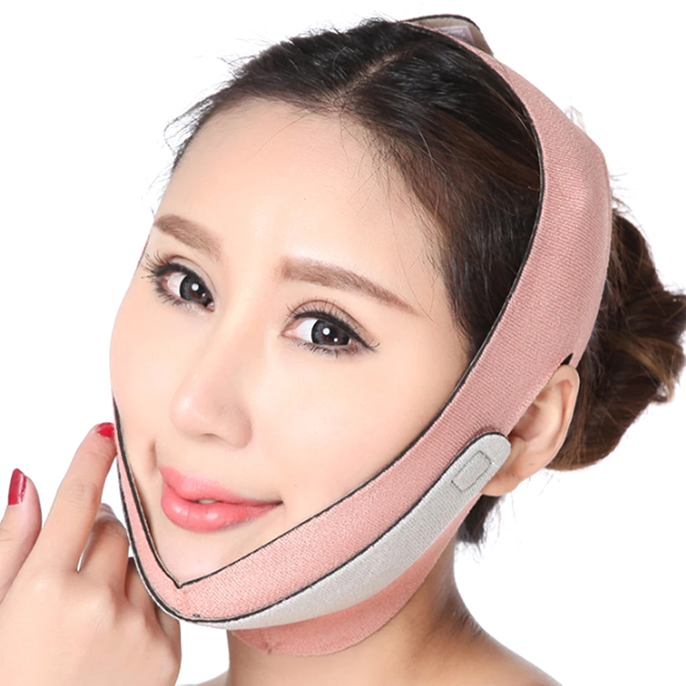 Тонкая маска для лица уход за здоровьем тонкая двойным подбородком бандажный