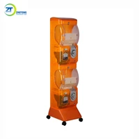 zhutong automatic coin token operated vending machine amusement capsule egg toy gacha rubber bouncy ball crystal vending machine