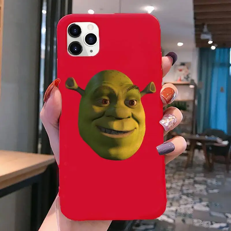

Cartoon Moive Shrek Phone Case for iphone 12 pro max mini 11 pro XS MAX 8 7 6 6S Plus X 5S SE 2020 XR red case