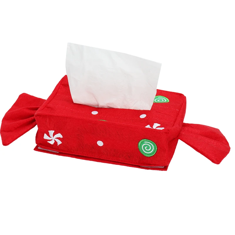 Рождественские подарки на Рождество конфетная бумага полотенца Чехлы