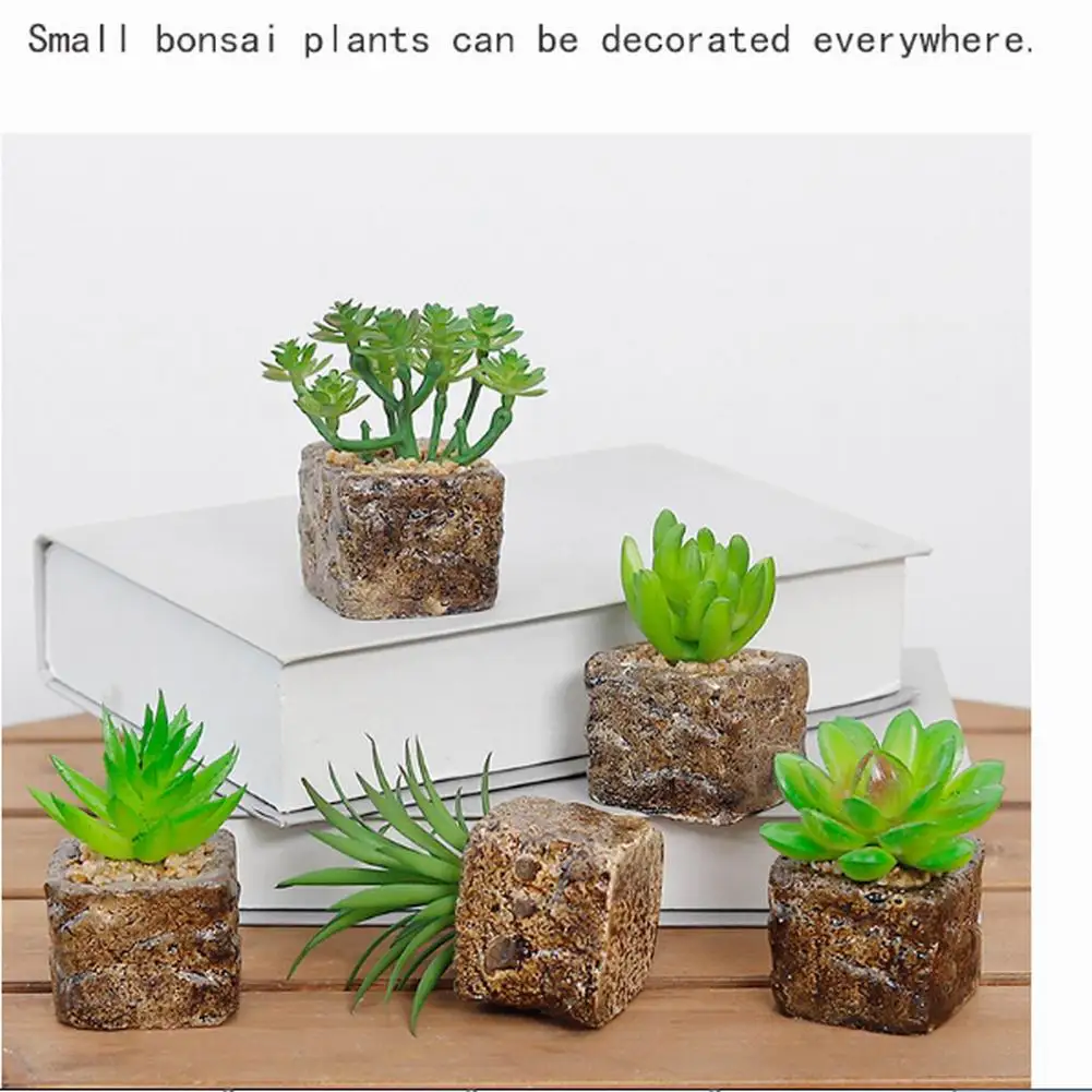 

12 styles of mini artificial succulent plant decoration artificial potted plant wedding decoration random капо для веов