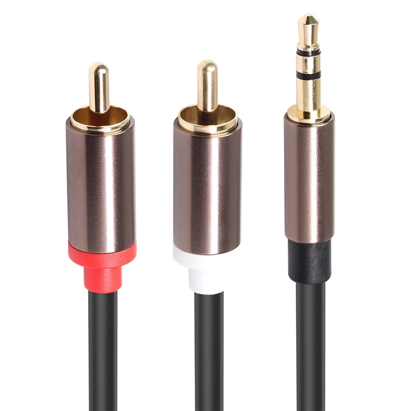 Rca кабель Hi-Fi стерео 3 5 мм до 2Rca аудиокабель Aux Jack нашникиов для усилители аудио