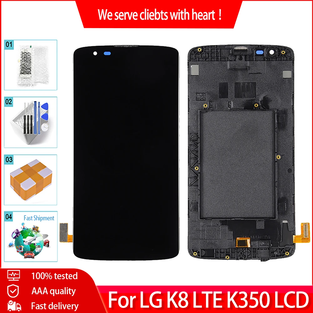 5 0 &quotВысокое качество для LG K8 2016 K350 K350N ЖК дисплей Дисплей кодирующий