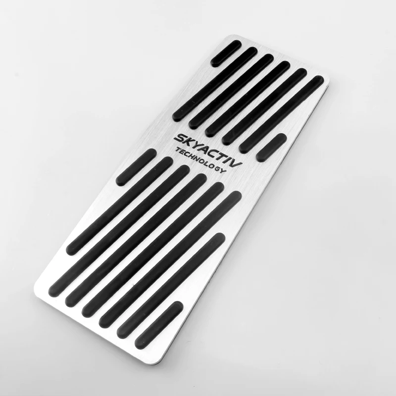 Footrest Pedal 1pcs Педаль акселератора для автомобиля из алюминиевого сплава, педали тормоза, педаль для ног, нескользящая Накладка для Mazda 3 Axela CX-30 - Название цвета: Footrest Pedal 1pcs