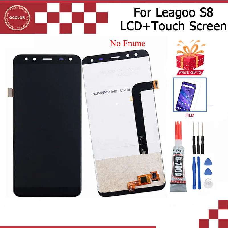 Ocolor для Leagoo S8 ЖК-дисплей и сенсорный экран 5 7 &quotзапасные части сборки мобильного