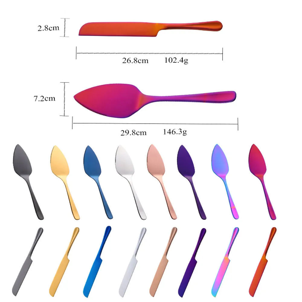 1 шт. нож лопатка для торта розовое золото из нержавеющей стали пирога пиццы сыра