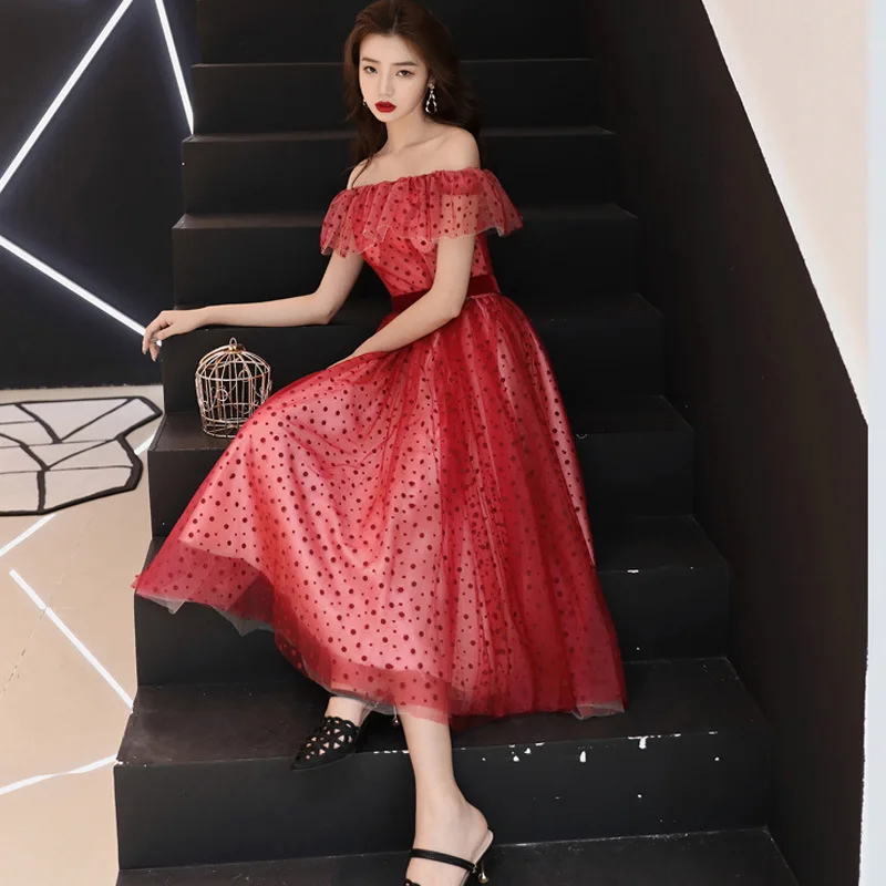 

Fashion Women Slash Neck Long Party Dress Banquet Sexy Backless Costume Dress Elegant Prom Short Sleeve Mesh Gown Vestido XS-XXL